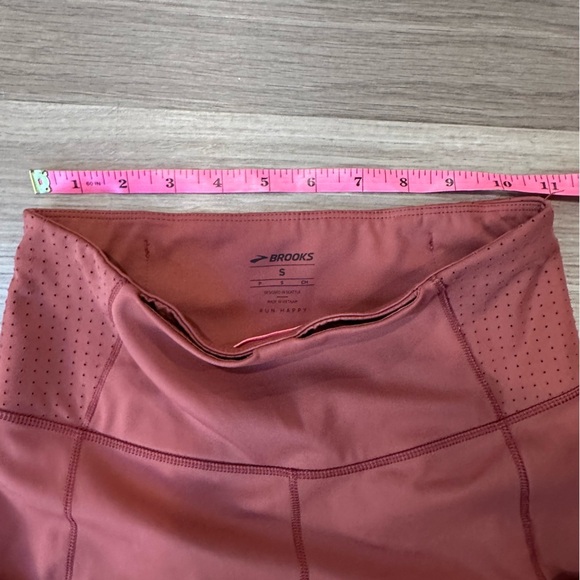 Brooks Method 7/8 Running Tight Women's size small pink terracotta workout pants - Picture 5 of 7